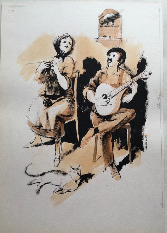 Mulher, Fadista E Gato