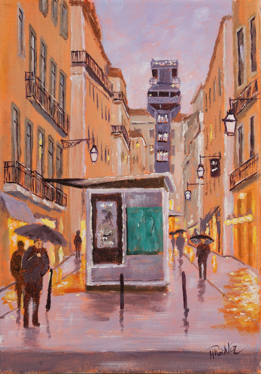 Rainy Evening in Lisbon