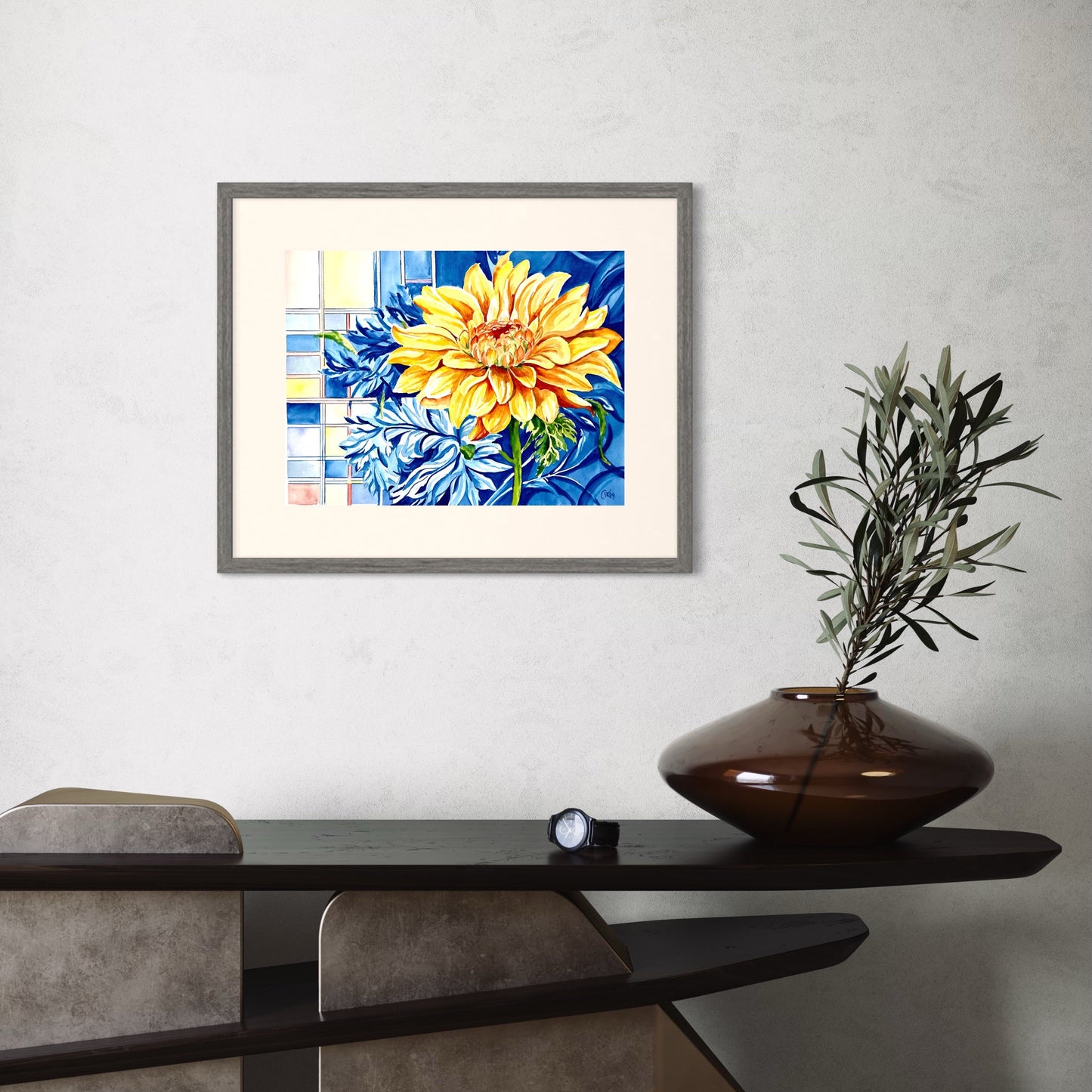 Yellow Chrysanthemum Floral Heritage