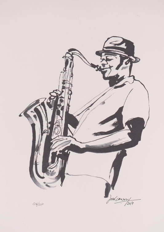 Playing Saxophone