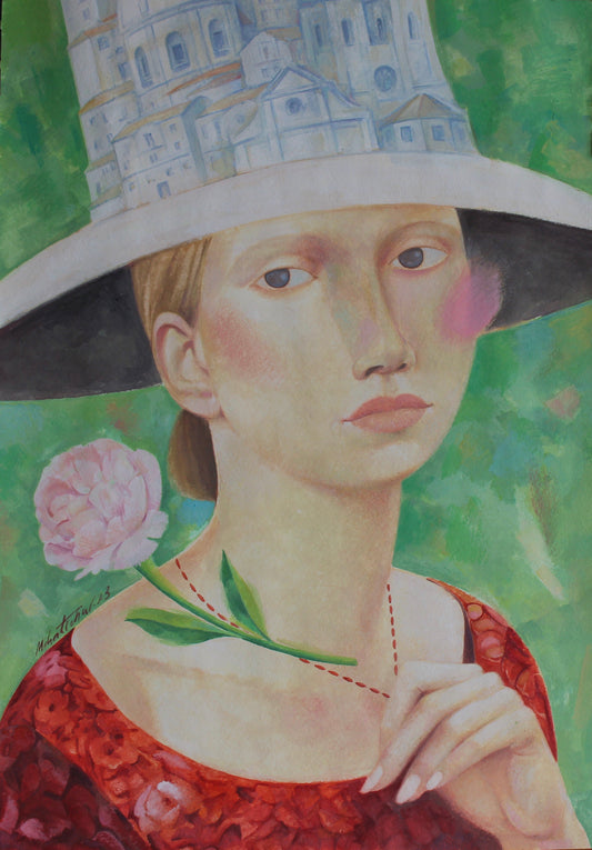 Portrait With The Flower